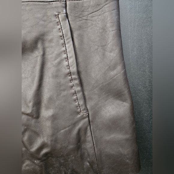 NWOT - Jones New York Leather 3 Button Brown Jacket - Size XL - Picture 7 of 10